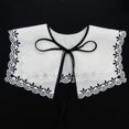 thumbnail image 5 of Whigetiy Women Organza Embroidered Fake Collar Detachable Top Girls Clothes Accessories, 5 of 18
