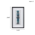 thumbnail image 2 of Framed Blue Agate Shadow Box Wall Art, 23.6x13.8 Inch Natural Stone Decor, Ready to Hang Vertical or Horizontal, 2 of 9