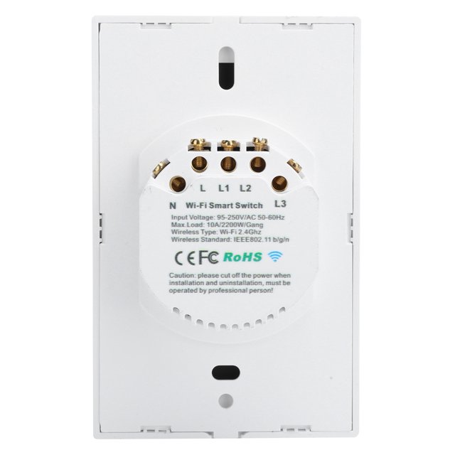Interruptor Táctil De Pared, Panel De Vidrio Templado, Interruptor De Control Por Voz, Interruptor De Luz Inteligente, Interruptor Táctil, Funciones De Temporizador, Para