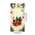 thumbnail image 3 of Funda Navideña para Puerta con Diseño de Papá Noel, Ideal para Decorar El Día de Navidad. Medidas: 89 X 183 Cm (35 X 72 Pulgadas). Tela de Poliéster Resistente. Fácil Instalación. Apta para Puertas E, 3 of 6
