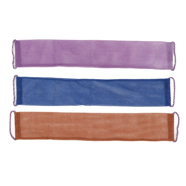 3 piezas de exfoliante de espalda de nailon para limpieza profunda, masajes de piel, toalla de ducha corporal.