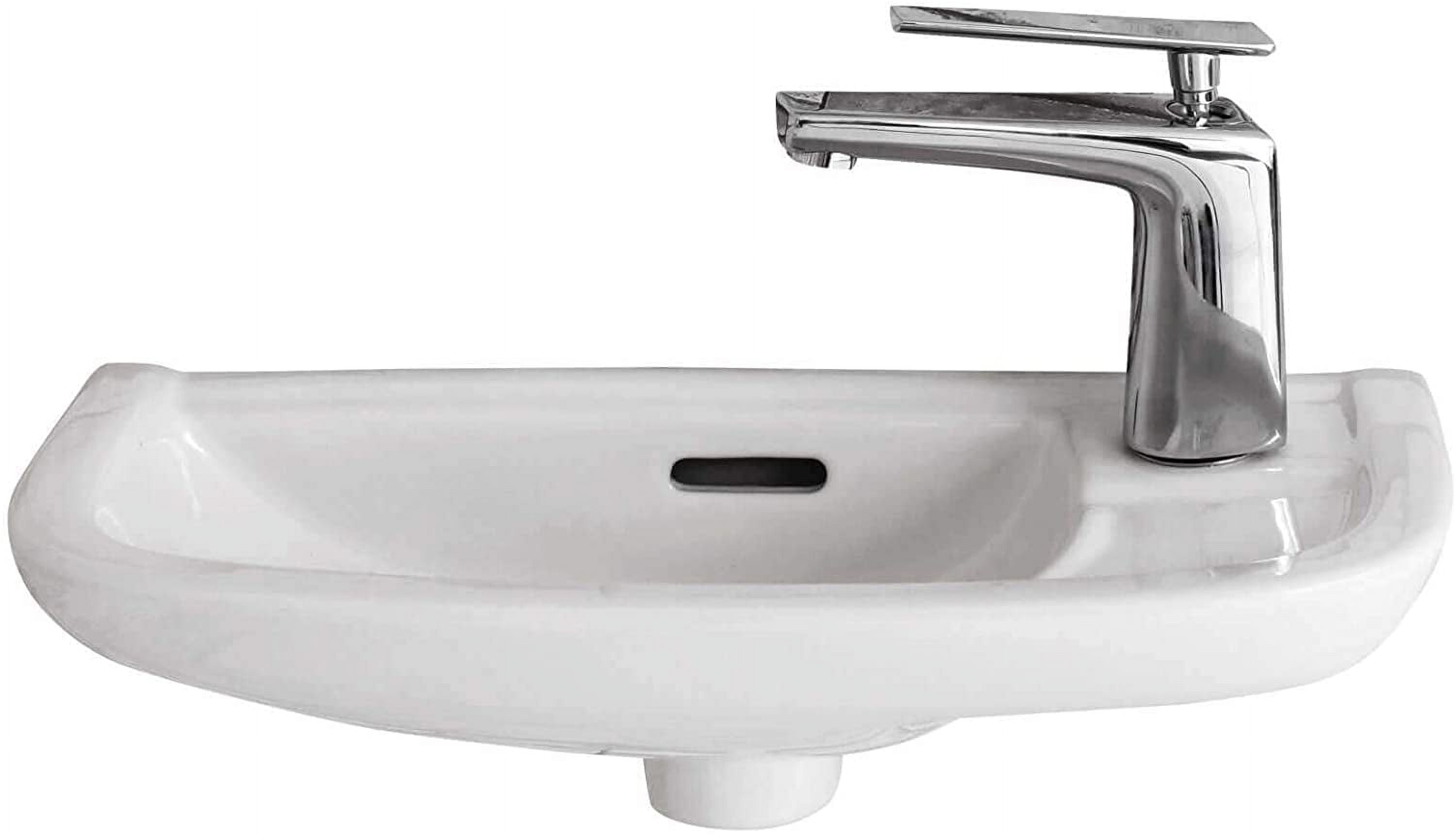 Fine Fixtures Small Wall Mounted Bathroom Sink, Mounting hardware included.