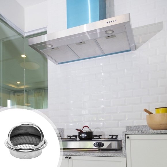 SEWACC 1Pcs Range Hood Cover Kit Stainless Steel for Rain Protection Homeowners Outdoors