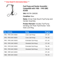 thumbnail image 2 of Fuel Pump and Sender Assembly - Compatible with 1988 - 1995 GMC K3500 1989 1990 1991 1992 1993 1994, 2 of 3