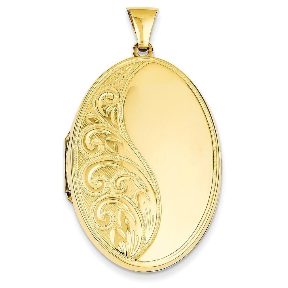 14k Oval Heavy Weight Locket