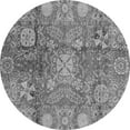 thumbnail image 1 of Ahgly Company Indoor Round Oriental Gray Traditional Area Rugs, 5' Round, 1 of 4