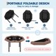 thumbnail image 5 of Yeshouse mesa de póker plegable para 8 jugadores, portátil y octogonal, con rieles acolchados y portavasos de acero inoxidable, ideal para blackjack, Texas Hold'em, juegos familiares y clubes, 5 of 8