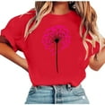 thumbnail image 2 of Xuyuer Valentines Shirts for Women Love Heart Tshirt Cute Graphic Tee Tops Women's Printed Round Neck Short Sleeved Casual T-shirt Short Sleeved Top Short Sleeve Valentines, 2 of 5