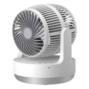 Air Circulator Fan 4 Speeds 360 degree Auto Oscillating Turbofan Rechargeable USB White Gray