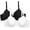 White/Black Hue, variant on Women's Cotton T-Shirt Bra, 2-Pack, FT797PK, Sizes 34B-42DD