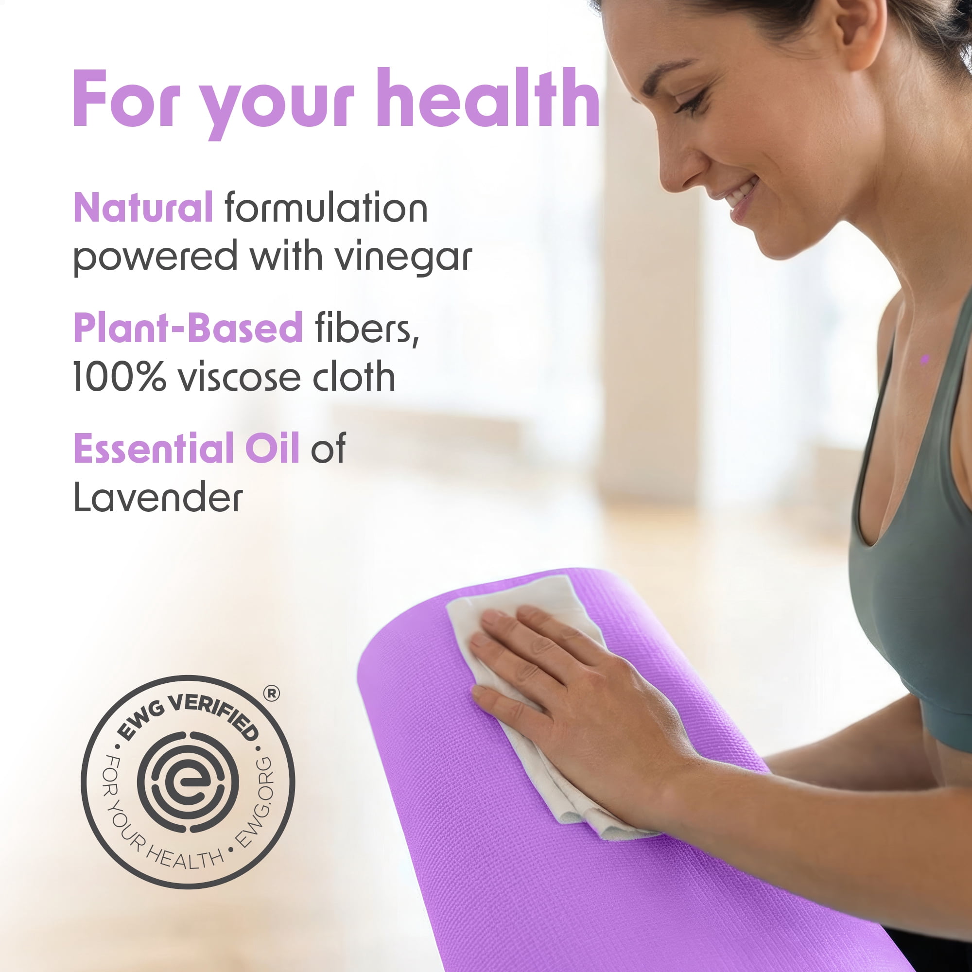 Wipex 700ct Lavender Plant-Based Gym Wipes Bulk Refill Roll