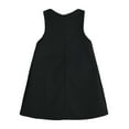 thumbnail image 2 of LittleSpring Black Dress for Girls Size 6 Kids Pleated Dress with Bows School Uniforms Jumper Dress Back Zipper Crewneck, 2 of 6