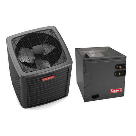 Goodman 4 Ton 15.2 SEER2 R-32 2-Stage Air Conditioner and Coil (24.5" Wide) |GLXT7CA4810-CAPTA6030D3