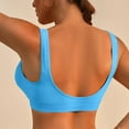 thumbnail image 3 of Plunge Ribbed Stretch Bras for Woman V Neck Seamless Wirefree Bra Sexy Sports Workout Bra, 3 of 5