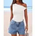 thumbnail image 6 of FreshPretty Off The Shoulder Tops for Women Cute Summer Casual Sleeveless Slim Fit y2k Spring Outfits Going Out Tank Top, 6 of 9