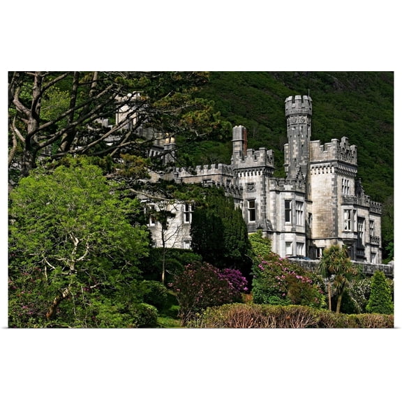 Great BIG Canvas | Rolled Peter Zoeller Poster Print entitled Kylemore Abbey, Connemara, County Galway, Ireland