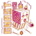 thumbnail image 2 of Girl's Minecraft Ghast Sketch  Graphic Tee White Small, 2 of 4