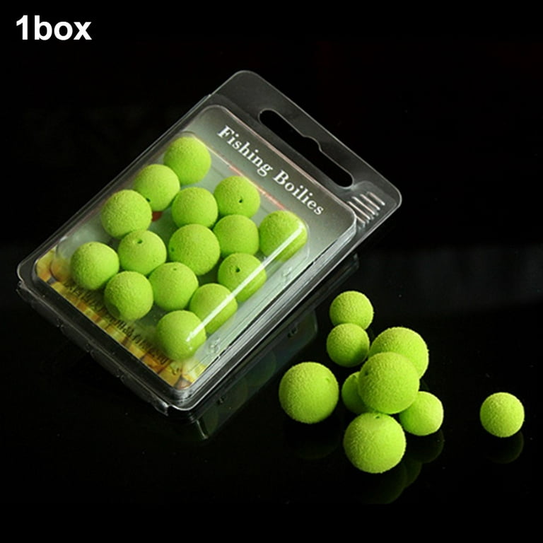 Lierteer Carp Fishing Beads Floating Ball Flavor Mainline Baits Lures Boxed Carp Bait, Size: 10 mm, Green