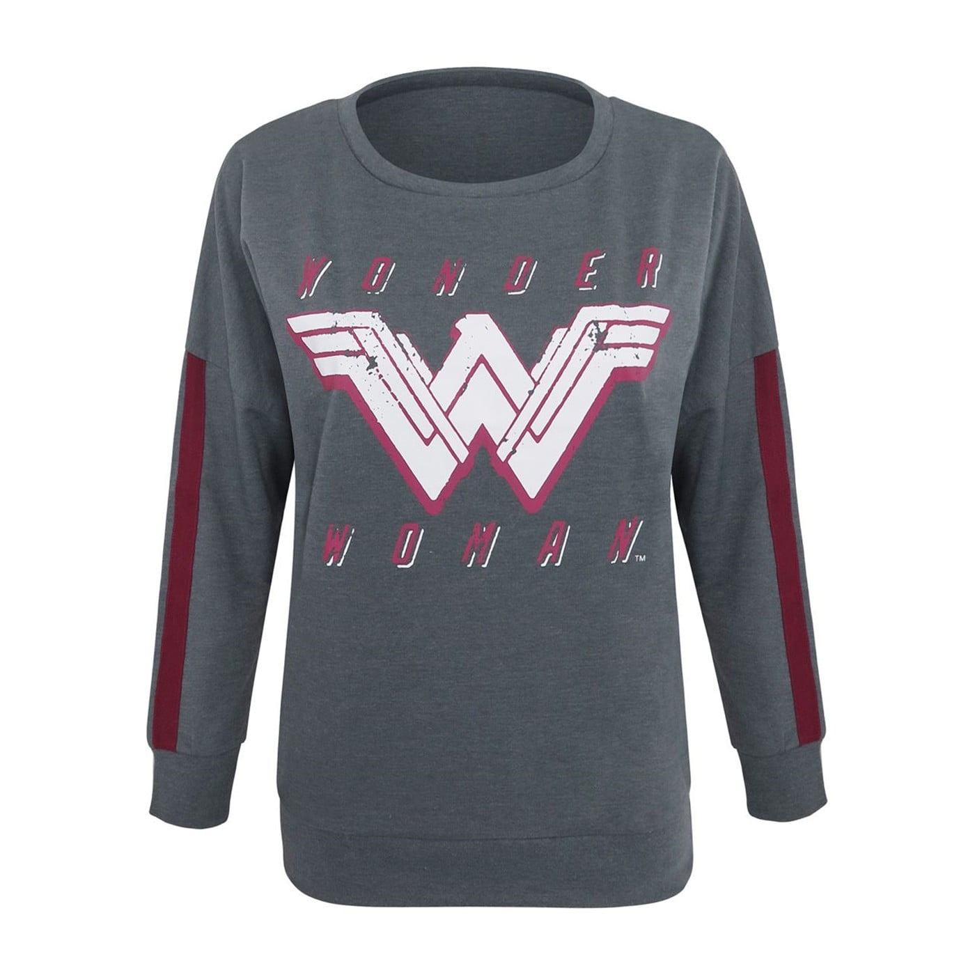 Details about   Wonder Woman Dye Heather Women's Sweatshirt Heather Charcoal