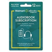 Walmart eBooks Audiobook Subscription ? 12 Months (email delivery)
