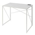 thumbnail image 1 of Convenience Concepts Bureau Pliant Xtra avec Station de Charge, Blanc/blanc, 1 of 5