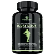 DETOX COLON CLEANSE FOR WEIGHT LOSS. 15 Day Fast-Acting Detox Pills, Extra-Strength with Natural Laxatives, Probiotic, Fiber: Constipation Relief, Reduce Bloating, Boost Energy, Focus & Immune Suppor