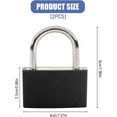 thumbnail image 2 of Papapt 2 Pack 42mm Large Key Lock for Locker, Heavy Duty Lock with Key Colored Waterproof Padlocks Keyed Alike Gym Locker Lock for Indoor and Outdoors use, 2 of 14