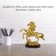 thumbnail image 3 of Estatua De Caballo Dorado De Diseño único, Figura Artística Para Oficina, Decoración De Gabinete De Vino, Duradera, 3 of 7