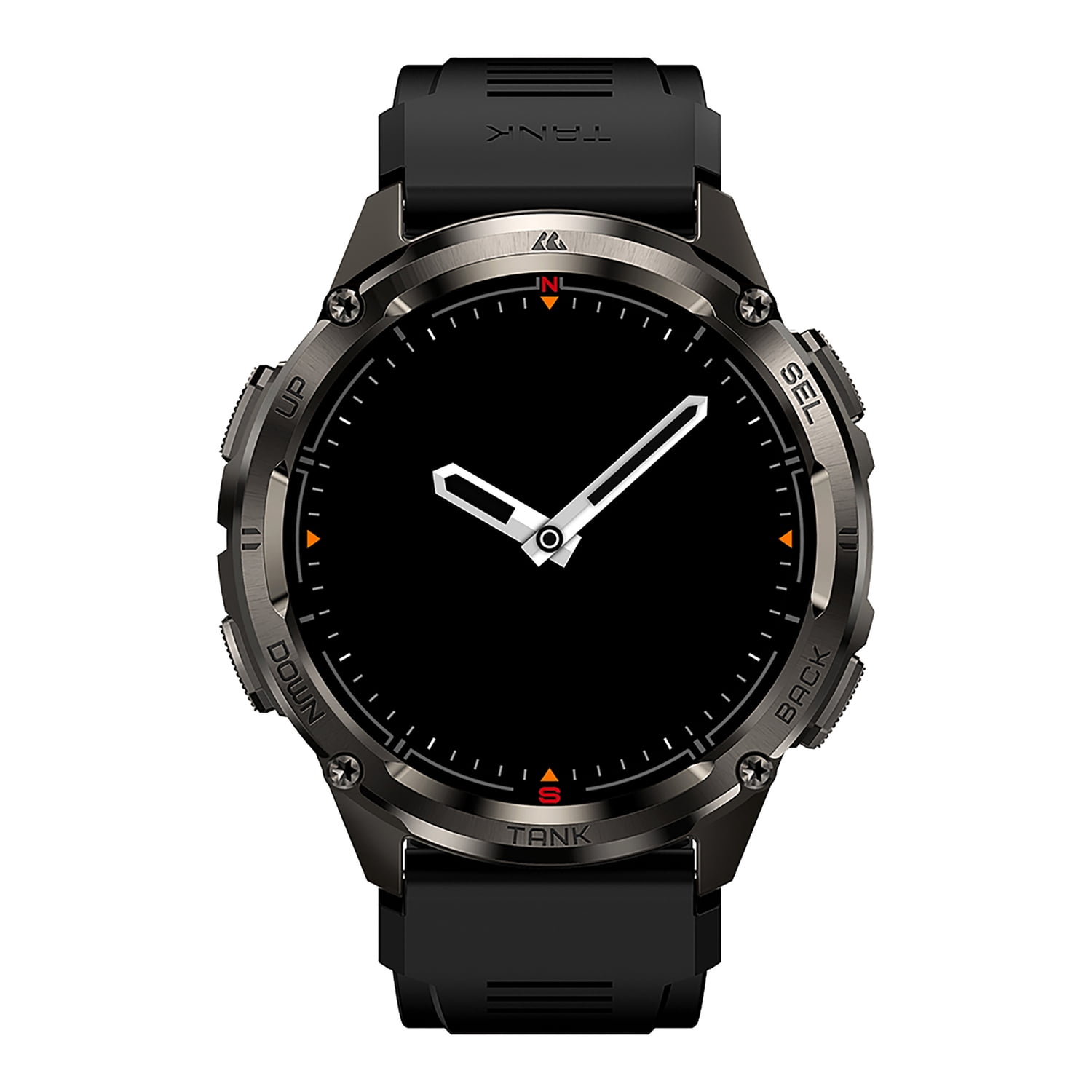 KOSPET TANK T3 Ultra 2 1.43-In. AMOLED GPS Smartwatch with Silicone Band (Black), P-TU001-B