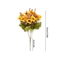 thumbnail image 3 of Loyerfyivos 1 Pc Artificial Flowers, 13 Inch Fake Silk Little Daisy Flowers Bouquet for DIY Home Party Office Decoration (Yellow), 3 of 7