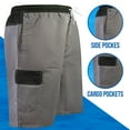 thumbnail image 6 of North 15 Men's Microfiber Swim Trunks with Cargo Pocket-6104-Gr-Blk-Md, 6 of 8