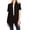 Black, variant on Women's Short Sleeve Open Front Casual Comfy Office Work Cardigan