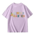 thumbnail image 4 of Aihuaihua Toddler Tshirts Girls 3t Printed Pattern Crewneck Shirt Short Sleeve Loose Fit Blouse Toddler Girl Clothes, 4 of 5
