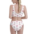 thumbnail image 5 of High Waisted Bikini Sets For Women, Classic Cartoon Cute Cat Face Swimsuits Tummy Control, Two Pieces Bathing Suit, 5 of 8