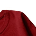 thumbnail image 6 of HAiming Mens Crewneck Pullover Sweater Solid Color Long Sleeve Crewneck Knit Tops 2025 Plus Size Casual Basic Sweaters, 6 of 7