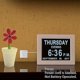 thumbnail image 2 of Reloj despertador con calendario digital, con pantalla grande de 8", am pm, 5 alarmas, para personas extragrandes con problemas de visión, personas mayores, dementi, 2 of 5