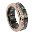 thumbnail image 1 of Step Rhinestone Decorated Smart Ring  Watertight Step Counter Long Battery Life Smart Fitness Ring with Charging Case APP, 1 of 7