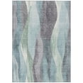 thumbnail image 2 of Addison Rugs Chantille Indoor/Outdoor Transitional Waves Teal Machine Washable Rectangle Rug, 10' x 14', 2 of 8