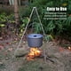 thumbnail image 5 of Trípode Marco de trípode para barbacoa con cadena y gancho, bolsa de almacenamiento, altura ajustable, trípode para acampar, soporte para fuego abierto, viajes, senderismo, Picnic, barbacoa Eccomum Trípode, 5 of 7