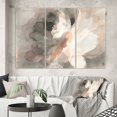 thumbnail image 2 of Designart - Pivoine Abstraite Grise - Toile Moderne Enveloppée de Rose, 2 of 2