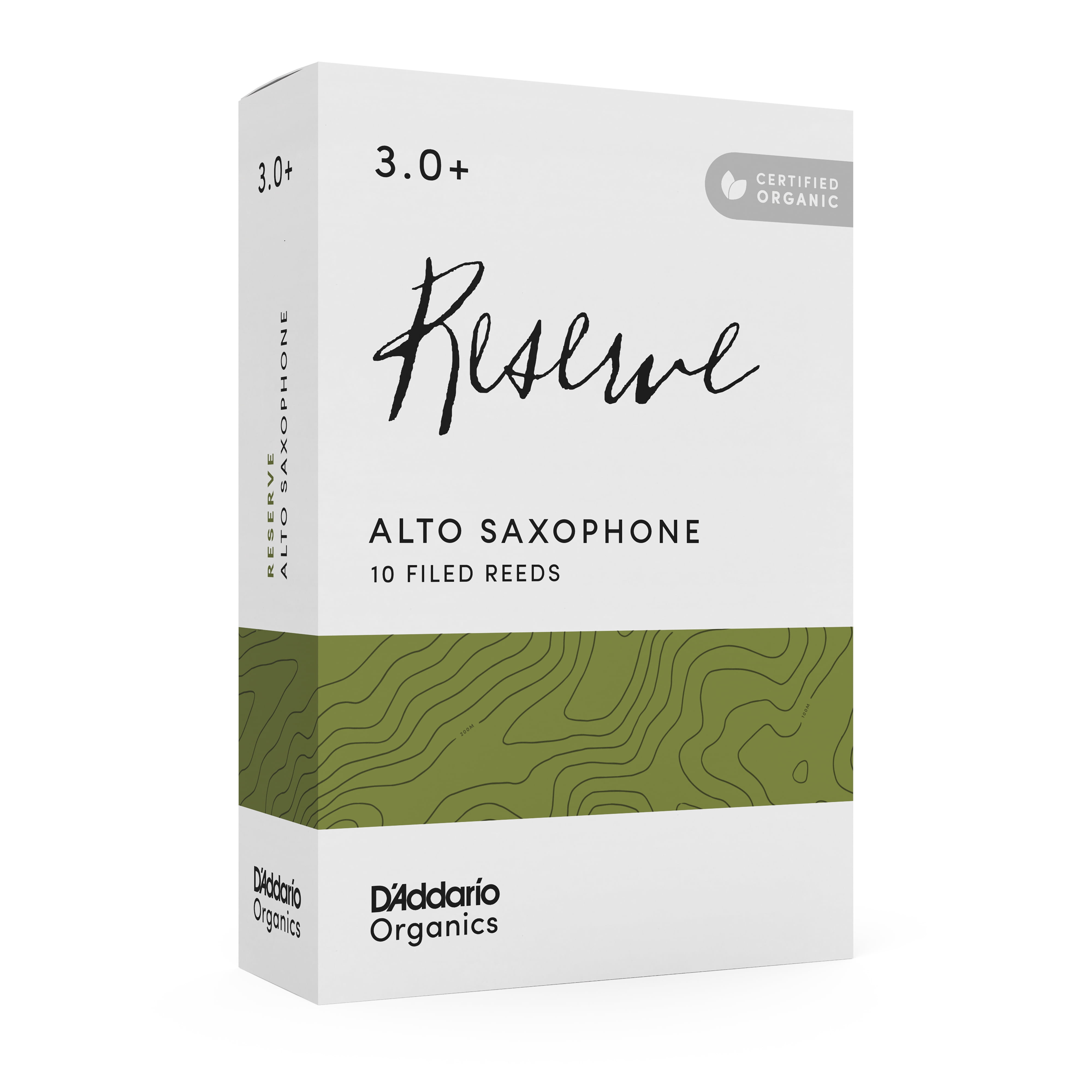D'Addario Organic Reserve Alto Saxophone | Box of 10 | 3.0+