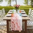 thumbnail image 4 of Table Runners 72 Inches Long Dress Scarves, Ombre Orange Blue Farmhouse Kitchen Table Runner, Coffee Tablerunners, Summer Coastal Ocean Sea Beach Wave 18x72 Inch, 4 of 9