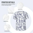thumbnail image 4 of Daiia World Travel2 Mens Baseball Jersey Button Down Shirts Short Sleeve Sports Uniforms-Large, 4 of 9