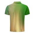 thumbnail image 5 of Daiosportswear Men'S Golf Polo Shirts Short Sleeve Striped Business Smart office Work Shirt Performance Collared Workout Top Green-D S(S), 5 of 5