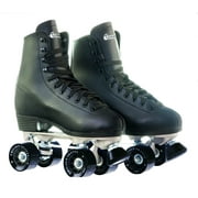 Chicago Skates Men's Deluxe Quad Roller Skates, Classic Rink Skate, Size 12, Black
