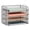 Silver, variant on Stackable Paper Tray, Desktop Organizer, File Storage, Office, Metal Mesh, 4 Pcs