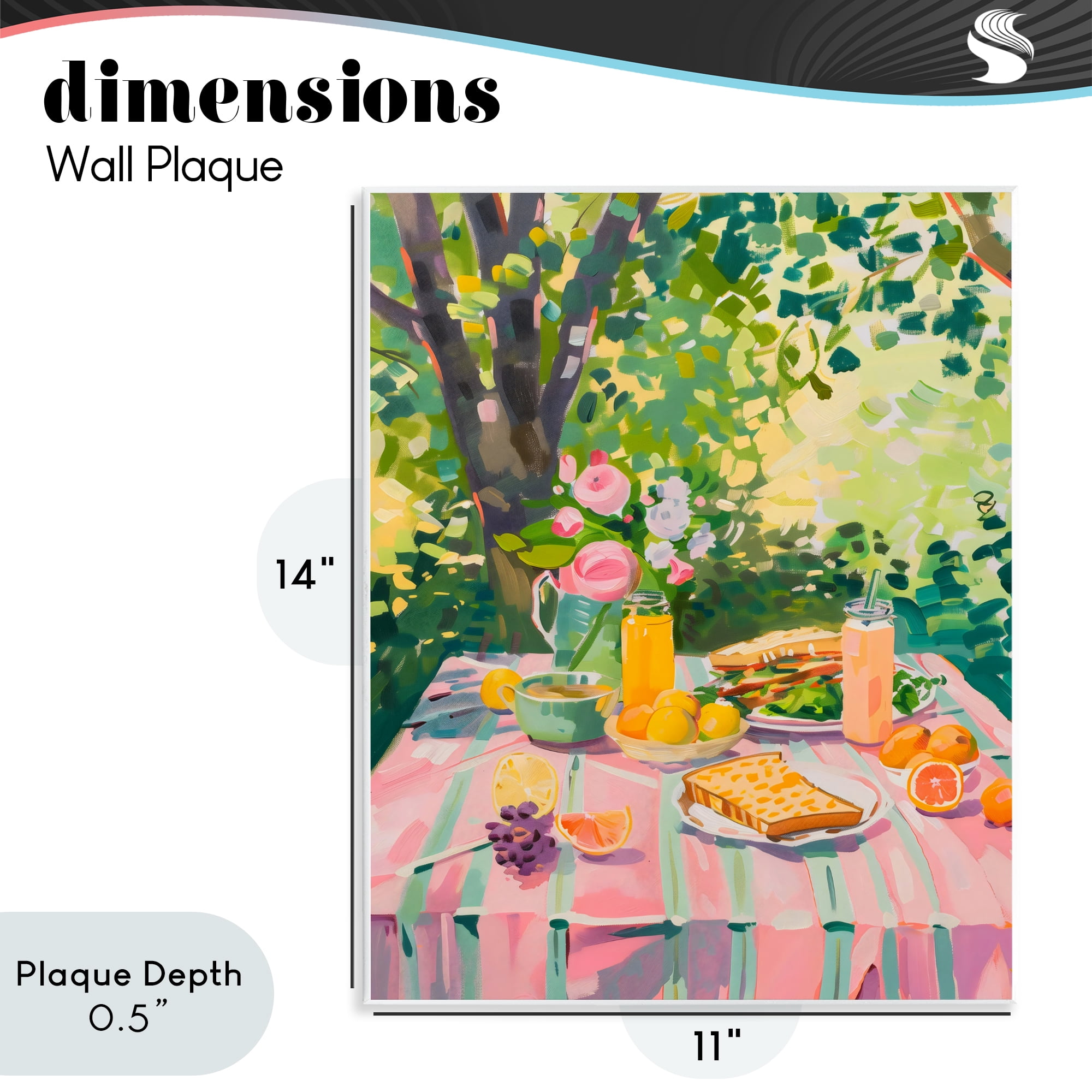 Stupell Industries Breakfast Picnic in Garden Wall Plaque Art, design by The Prints Vibe