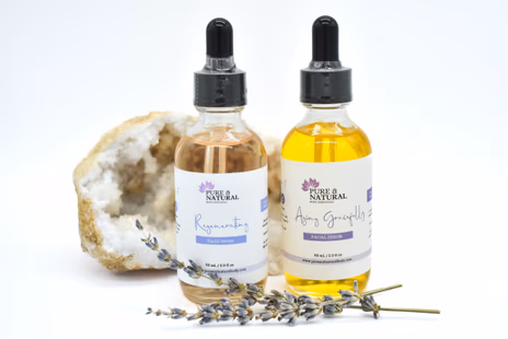 Pure & Natural Body Essentials Aging Gracefully Facial Oil, Hydrating Face Serum for Mature & Sensitive Skin, Lightweight Anti-Dryness, 1 fl oz