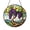 Acrylic 3.5 Inch, variant on Grapevine Tree Illustration Stained Glass Style Window Suncatcher Decor, Vineyard Inspired Garden Art Gift