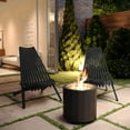 thumbnail image 3 of Flash Furniture Delia Commercial Grade Indoor/Outdoor Folding Acacia Wood Chair Black (LTS0441BK), 3 of 11